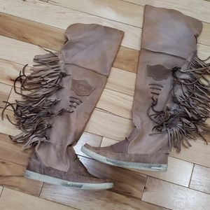 EL VAQUERO boho moccasin boots